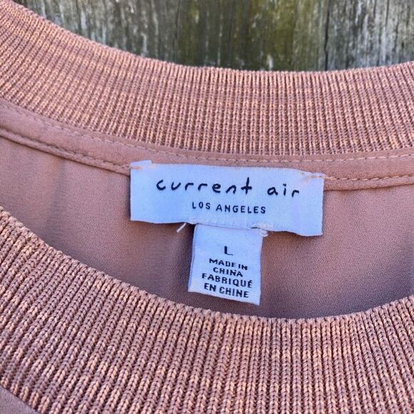 Anthropologie Current Air Mauve Ruffle Trim Tank Blouse | L - Picture 4 of 7